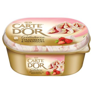 Carte D'Or Gelateria Strawberry & Meringues Lody 900 ml