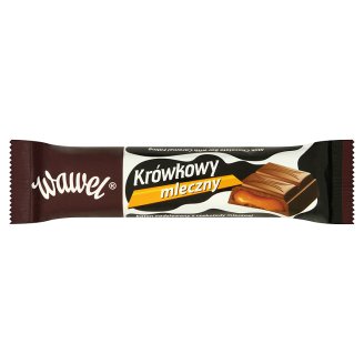 Wawel Krówkowy mleczny Baton nadziewany z czekolady mlecznej 48 g
