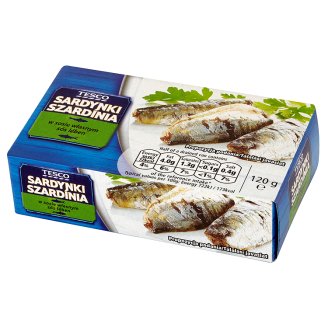 Tesco Sardynki w sosie własnym 120 g