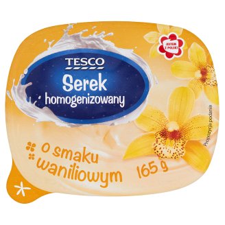 Tesco Serek homogenizowany o smaku waniliowym 165 g