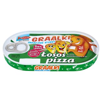 GRAAL Graalki Smaczne rybki Łosoś w sosie pomidorowym a'la pizza 100 g