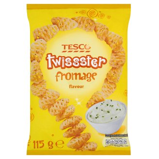 Tesco Chrupki ziemniaczane o smaku sera fromage 115 g