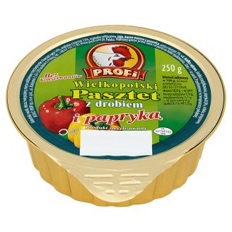 Profi Wielkopolski Pasztet z drobiem i papryką 250 g