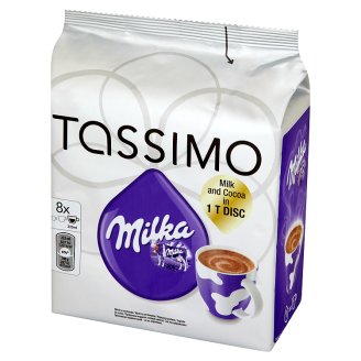 Tassimo Milka Słodzony napój kakaowy z mlekiem 240 g (8 kapsułek)