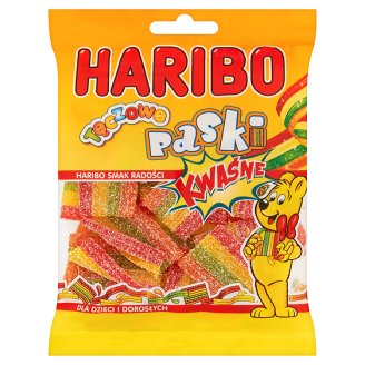 Haribo Tęczowe paski Kwaśne żelki owocowe 100 g