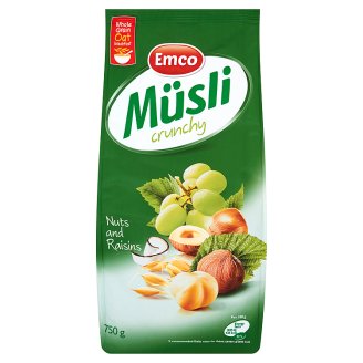 Emco Musli crunchy z orzechami 750 g