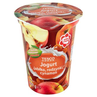 Tesco Jogurt jabłko rodzynki cynamon 400 g