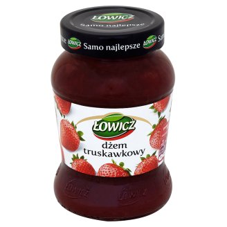 Łowicz Dżem truskawkowy niskosłodzony 450 g