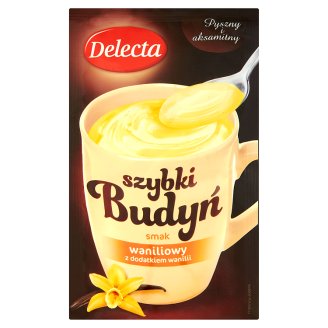 Delecta Szybki budyń smak waniliowy z dodatkiem wanilii 40 g