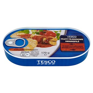 Tesco Filety śledziowe w sosie pomidorowym 170 g